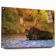Acrylic print of a New Hampshire landscape in muted earth tones, suitable for bedroom or dining room decor.