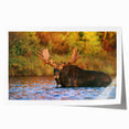 Rolled print of New Hampshire scenery with lush greenery and floral elements, suited for dining room wall art.