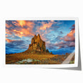 Extra large rolled print of a New Mexico landscape, featuring muted earth tones, ideal for art wall dining room.