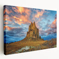 New Mexico desert landscape on large stretched canvas, featuring muted earth tones, ideal for kitchen wall art.
