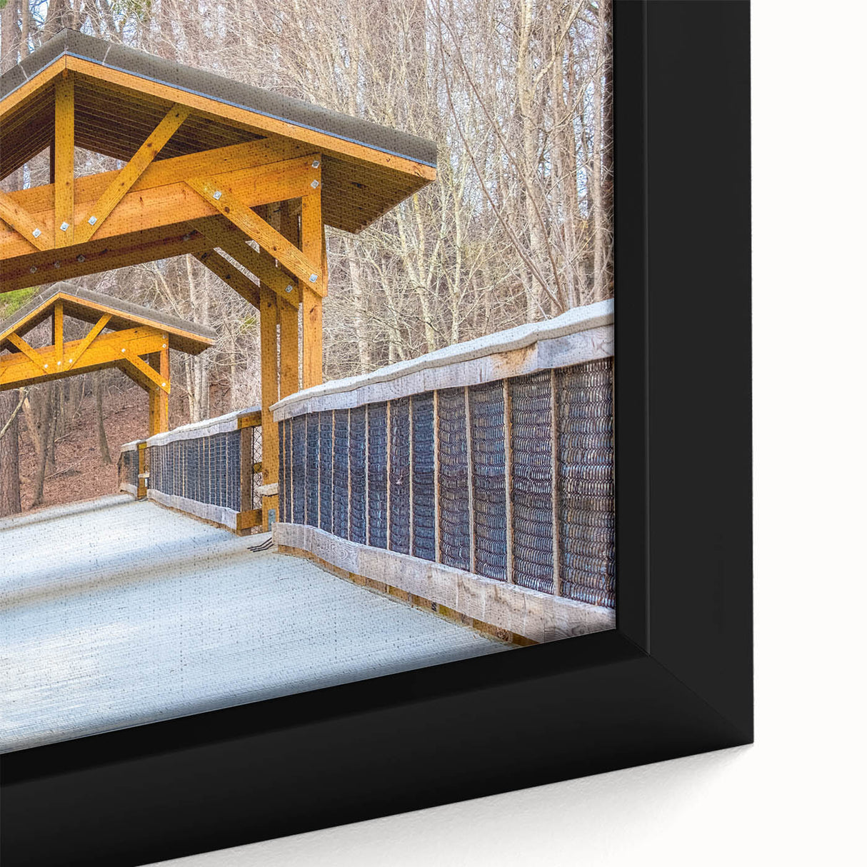 Extra large framed canvas featuring a textured depiction of Raleigh, North Carolina in black with colorful accents.