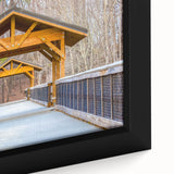 Extra large framed canvas featuring a textured depiction of Raleigh, North Carolina in black with colorful accents.