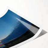 Extra large rolled print of line art flowers in monochrome, ideal for large living room wall art.