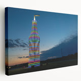 Large canvas print depicting a realistic Oklahoma landscape in earth tones, suitable for kitchen wall art.