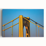 Black and white photograph of Pittsburgh skyline on large stretched canvas, suitable for kitchen wall art.