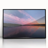 Large abstract wall art depicting Pennsylvania scenery in black and white on a framed acrylic.