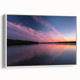 Vintage poster art of Pennsylvania scenery on extra large framed canvas.