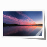 Rolled print of a Pennsylvania landscape in muted green and blue tones, ideal for art wall dining room decor.