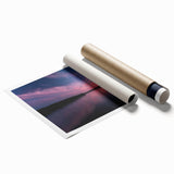 Extra large rolled print of a Pennsylvania scenery with vibrant green and floral elements.