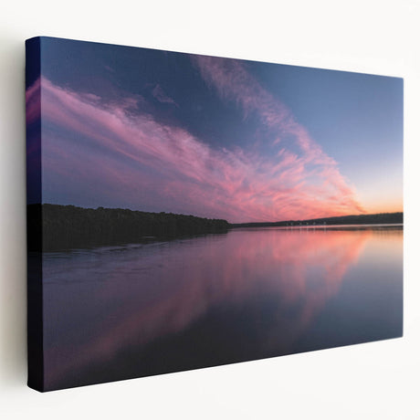 Large art depicting the Pennsylvania landscape on stretched canvas, featuring muted green and brown tones.