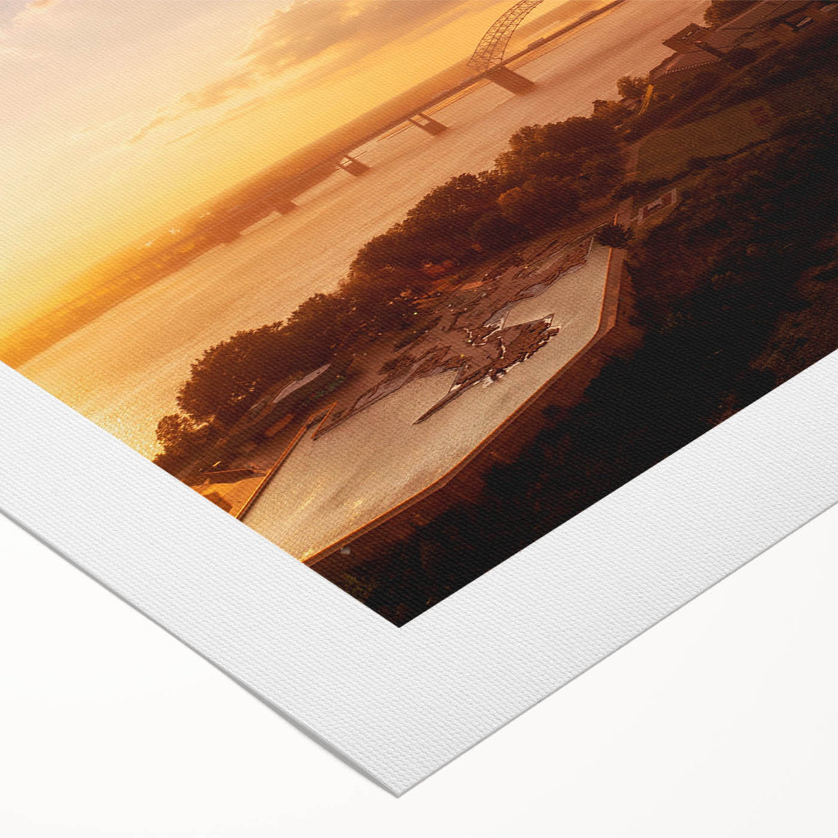 Art deco poster of Memphis skyline in monochrome tones on rolled canvas, suitable for dining room wall art.