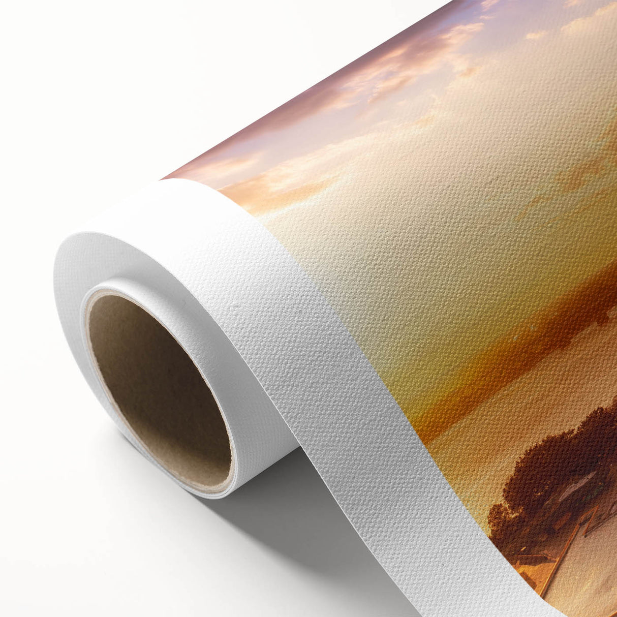 Art Deco style poster of Memphis skyline in pastel colors on rolled canvas, suitable for nursery wall art.