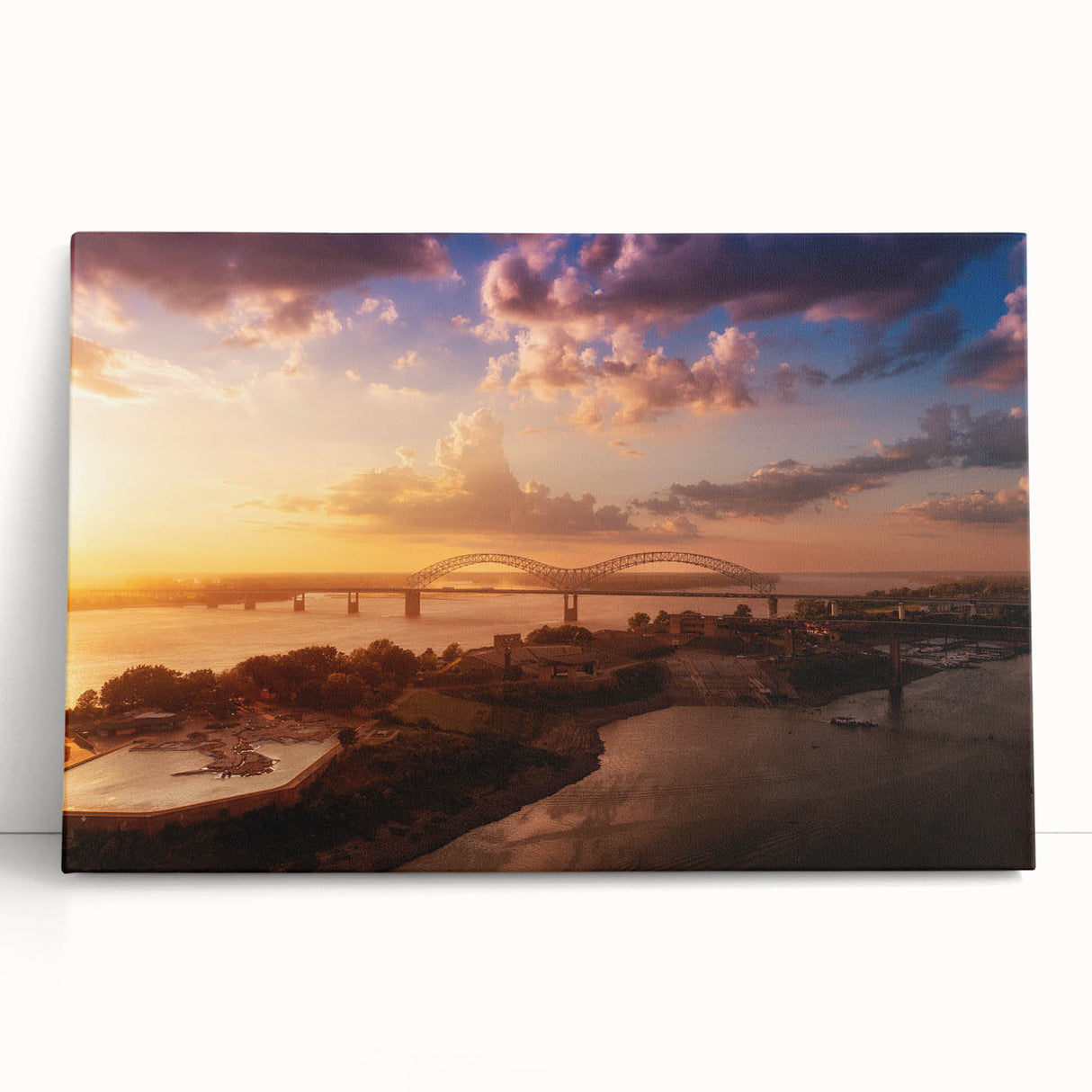 Black and white stretched canvas of Memphis skyline, ideal for kitchen wall art or bedroom ambiance.
