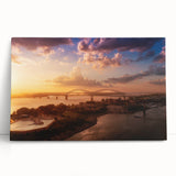 Black and white stretched canvas of Memphis skyline, ideal for kitchen wall art or bedroom ambiance.
