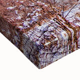 Black and white landscape painting of Vermont on stretched canvas, ideal for bedroom wall art.