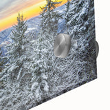 Large abstract wall art depicting Virginia scenery in muted earth tones on acrylic glass, ideal for dining room ambiance.