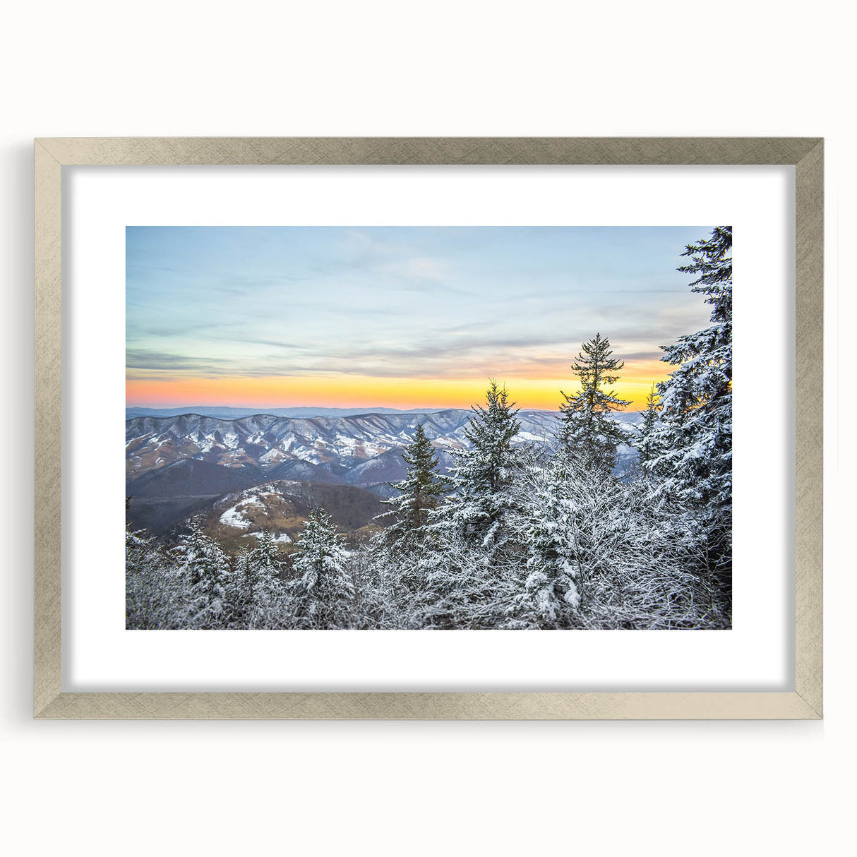 Textured abstract art print of Virginia scenery in muted earth tones on a framed canvas, ideal for bedroom decor.