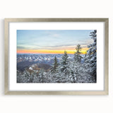 Textured abstract art print of Virginia scenery in muted earth tones on a framed canvas, ideal for bedroom decor.