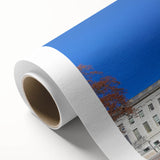 Art Deco poster of West Virginia scenery in soft pastel shades on rolled canvas, ideal for nursery wall art.