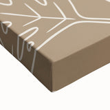 Large art of a black and white landscape painting on stretched canvas, ideal for bedroom wall decor.