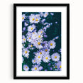 Extra large colorful abstract art print featuring textured swirls in vibrant spring hues, framed in black.