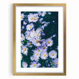 Abstract art print with textured patterns in spring-inspired pastel shades on a framed gold mat.