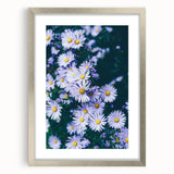 Textured abstract art print in soft pastel colors on a framed silver canvas, ideal for bedroom ambiance.