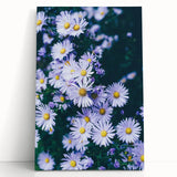 Large black and white stretched canvas depicting a minimalist spring scene, ideal for kitchen wall art.