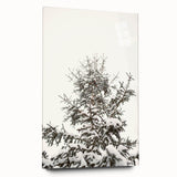 Large abstract wall art on acrylic glass depicting winter-inspired hues, ideal for bedroom or dining room decor.