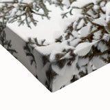 Black and white landscape art painting on large canvas depicting a winter scene, ideal for bedroom wall decor.