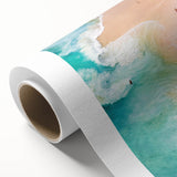 Art deco poster featuring a summer-themed design in pastel shades on rolled canvas, suitable for nursery wall art.