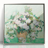 Mid-century modernist art of a starry night sky in a silver acrylic frame, ideal for nursery wall art.