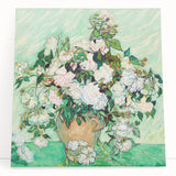 Large black and white stretched canvas of Van Gogh’s artwork, ideal for kitchen wall art or bedroom ambiance.