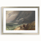 Classic Romantic Paintings - Penmaenmawr Stormy Landscape Canvas Art