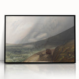 Classic Romantic Paintings - Penmaenmawr Stormy Landscape Canvas Art