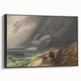Classic Romantic Paintings - Penmaenmawr Stormy Landscape Canvas Art