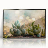 Framed wall art featuring an abstract floral design with vibrant colors in a sleek silver frame, perfect for modern home decor. Ideal for enhancing living spaces with artistic flair.