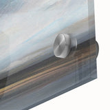 Close-up of vibrant abstract landscape wall art, showcasing fluid acrylic colors in a modern design, perfect for contemporary home decor.