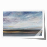 Abstract landscape wall art print showcasing vibrant colors and dynamic shapes, rolled and ready for display, ideal for modern home decor enthusiasts.