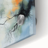 Abstract Fluid Canvas Art – Branching Currents in Misty Glow