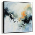 Abstract Fluid Canvas Art – Branching Currents in Misty Glow