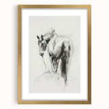 Framed animal artwork with a gold mat, showcasing a vibrant design of various wildlife against a neutral background, ideal for nature-themed decor.