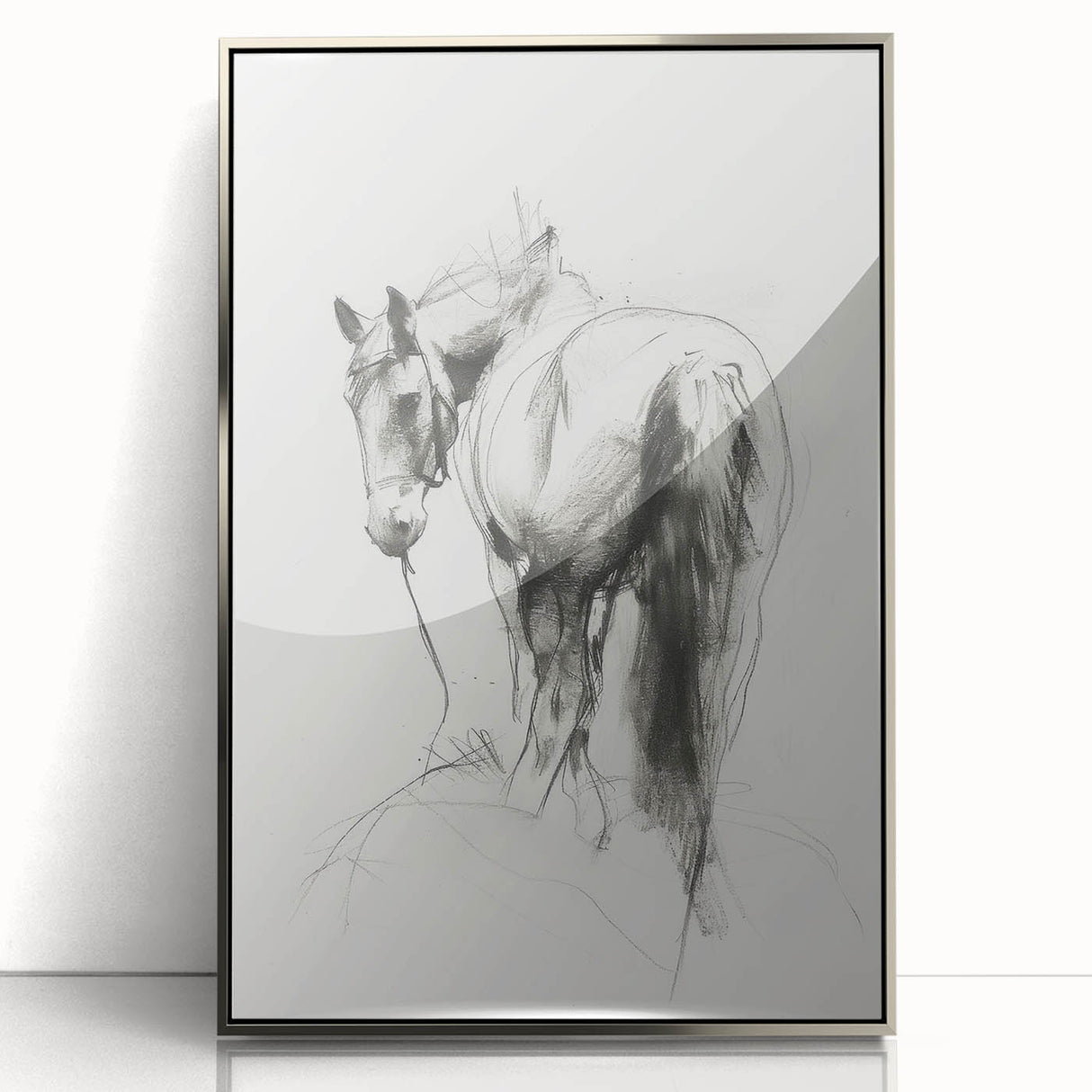 Framed acrylic wall art featuring a vibrant animal design with a silver frame, perfect for adding a modern touch to home decor or office spaces. Ideal for animal lovers and art enthusiasts.