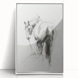 Framed acrylic artwork featuring a vibrant design of various animals in a modern white frame, showcasing intricate details and colors, ideal for home decor.