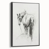 Framed canvas artwork showcasing a vibrant animal design in a black frame, highlighting intricate details and textures; ideal for modern home decor and art enthusiasts.