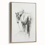 Framed canvas artwork showcasing a vibrant animal design in gold tones, ideal for home decor, set against a stylish wall for an elegant touch.