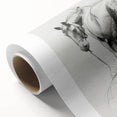 Colorful rolled canvas showcasing a vibrant design of various animals, ideal for home decor. The art features intricate details and a textured surface, securely packaged in a durable cardboard tube for safe transport.