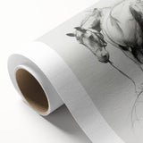 Colorful rolled canvas showcasing a vibrant design of various animals, ideal for home decor. The art features intricate details and a textured surface, securely packaged in a durable cardboard tube for safe transport.