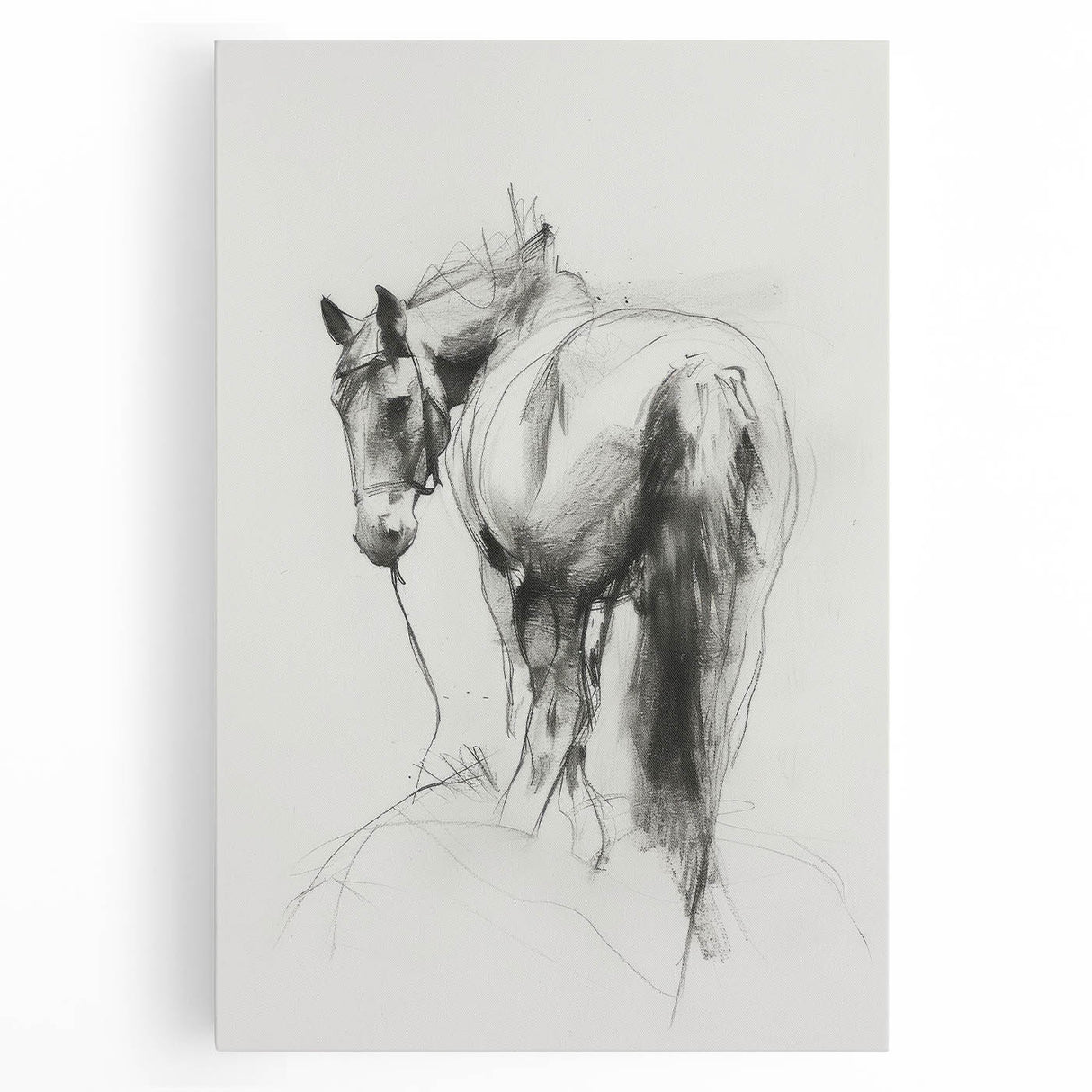 Colorful stretched canvas artwork showcasing a vibrant design of various animals in a whimsical style, ideal for adding a playful touch to home decor. Perfect for animal lovers and art enthusiasts looking to enhance their living space.