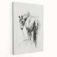 Stretched canvas artwork showcasing a vibrant animal design, side view highlighting its textured finish and deep gallery edges, perfect for modern home decor.